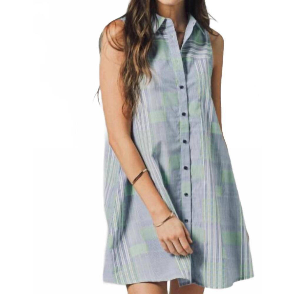 NEW THE SHIRT sleeveless raya dress in fluorescent block